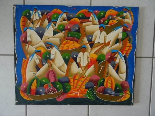 Tableau art naïf toile - tableau,