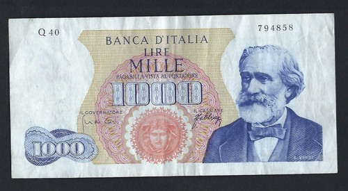 Repubblica italiana 1000 lire - italiana,