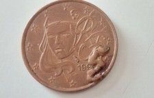 Moneta Da 5 Centesimi Rara del