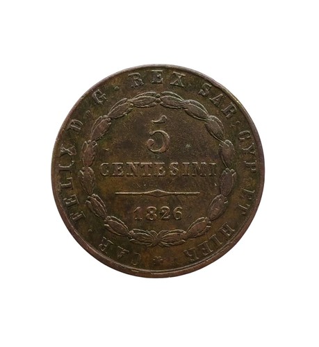 Moneta 5 centesimi 1826 - centesimi,