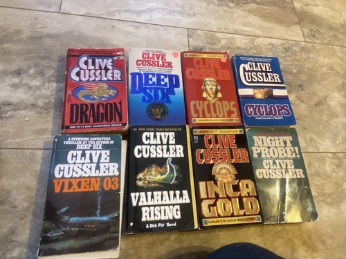 Clive cussler book lot - 9,
