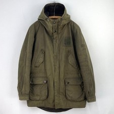 Barbour Steve McQueen Reiver Wax Parka Giacca Uomo Grande Verde Cappotto Moto