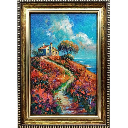 Dipinto olio natura estiva