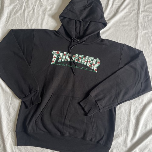 Thrasher roses hoodie black - thrasher,