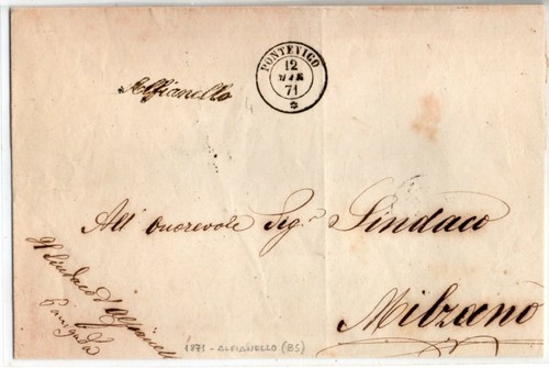 Alfianello 1871 annullo - ,,