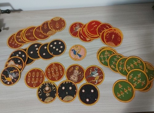 Carte gioco indiane ganjifa - carte, da