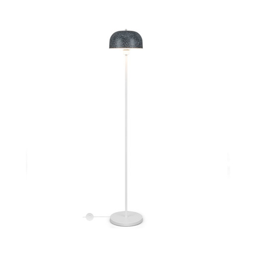 Lampada terra con paralume - terra,