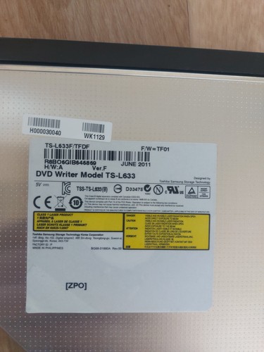 Toshiba l633c slimline dvd - slimline,