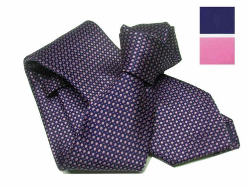 Cravatta blu rosa con - blu,