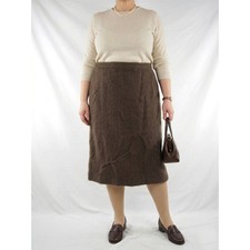 Gonna Donna Marrone 3XL Lana
