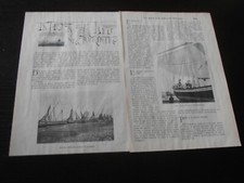 1903 LA PESCA E LE VELE DEL ADRIATICO COLLA SCIABICA PARANZA EPOCA ANTICA