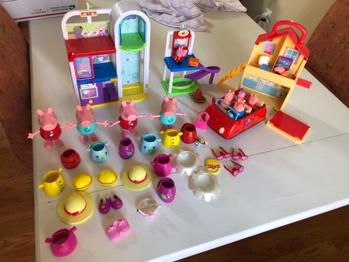 Peppa pig lot shopping - pig,