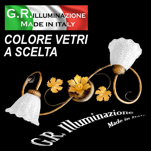 Plafoniera ferro battuto 2 - plafoniera,