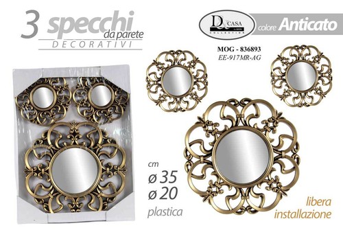 Set specchi parete - 3,