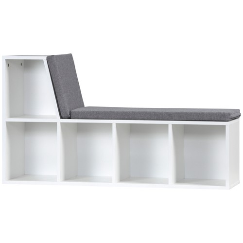 Homcom libreria legno - legno, a