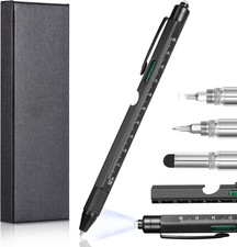 Regalo Uomo Natale,9 in 1 Penna Multifunzione Idee Natale Originali per Uomini,D