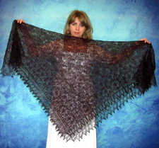 Scialle ricamato viola scuro