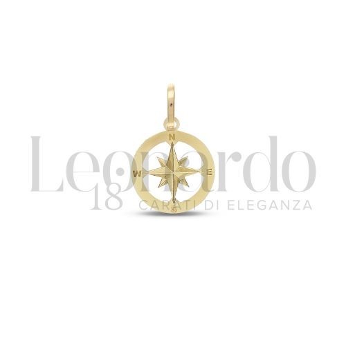 Ciondolo rosa dei venti oro