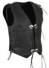GILET IN PELLE CAPPOTTO MOTO