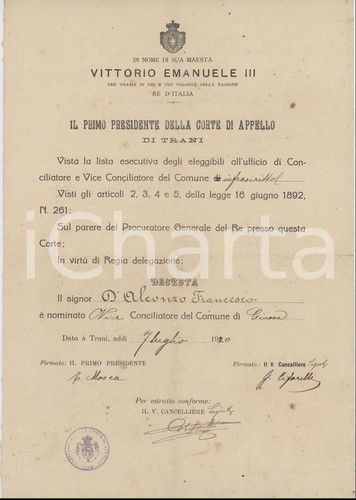 1920 ginosa conferma - 1920, (ta)