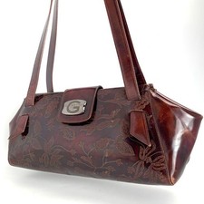 Rarissima borsa a tracolla Givenchy G in metallo con motivo floreale