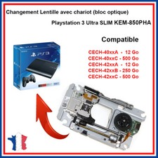 Lentille avec chariot (bloc optique) Sony Playstation 3 ULTRA SLIM KEM-850PHA