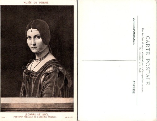 Cartolina ritratto leonardo - cartolina,