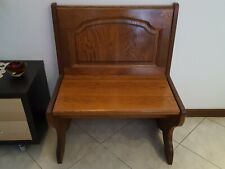 Panca in legno con seduta apribile e vano portaoggetti