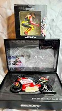 MINICHAMPS  SET MOTO + FIGURA 1:12 V ROSSI -APRILIA  250C MODELLO ASSEN 1998
