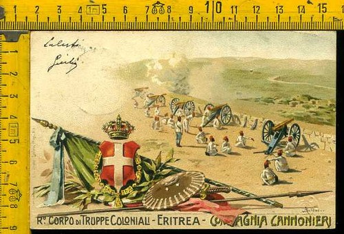Guerra libia cartolina - guerra,