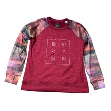 Felpa BURTON Quartz Crew logo grafico in anemone erica taglia M