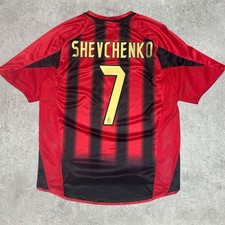 Maglia Home Shevchenko #7 AC Milan 2004 2005 Originale Taglia L Vintage Vinta...