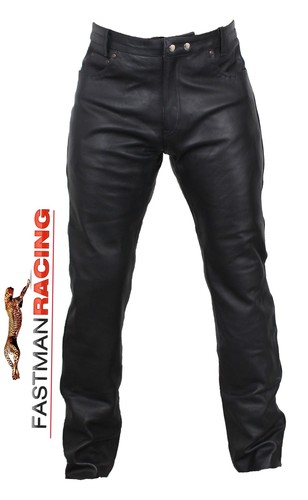 Pantaloni motociclista pelle - pantaloni,