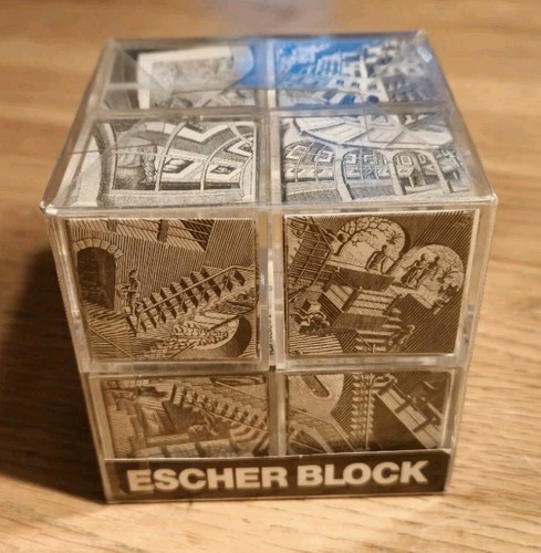 Set puzzle blocco escher - blocco, in