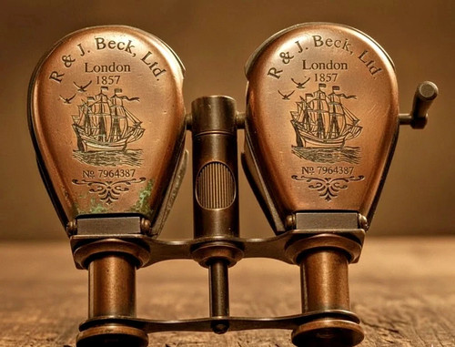 Londra 1857 antico binocolo - , r