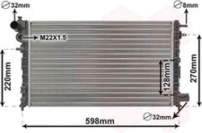 Radiatore Citroen Saxo 1.5