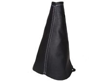 Ghetta bastone cambio per Ford Ka 1994-2008 pelle cuciture bianche