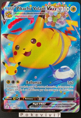 Carte pokemon pikachu volant - pokemon,