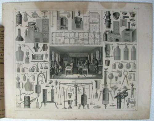 Stampa del 1846 chimica e - chimica,