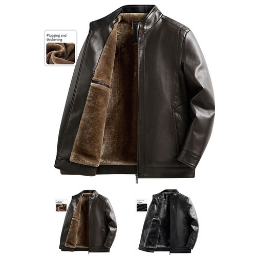Giacca uomo stile pelle pile