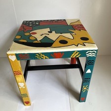 Tavolino fine tavolo dipinto a