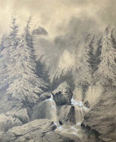 1850 bergszene alpen - 1850, (um)