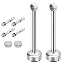 Set 4 Staffe per Asta per Tende da Soffitto, 25mm/0.98" Lunghezza Tubo 250mm/9.84"