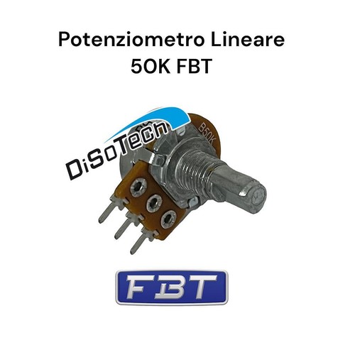 Potenziometro 50k lineare - lineare, fbt