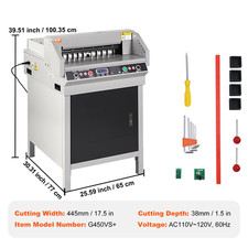 Macchina Taglierina Elettrica per Carta Spessore Taglio 40Mm Da Ufficio