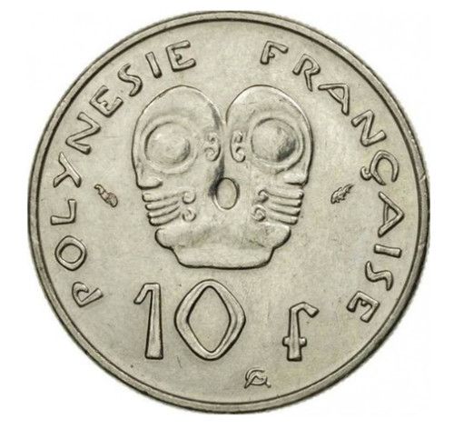 Pièce francs polynésie - francs,
