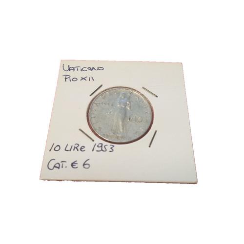 Vaticano moneta lire 1953 - moneta,