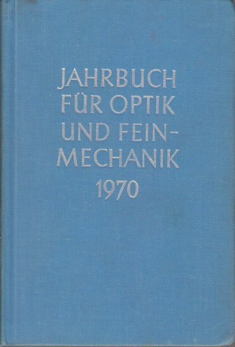 Jahrbuch für optik - jahrbuch, und