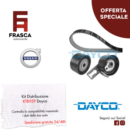 Kit distribuzione dayco volvo - dayco,