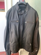 giacca pelle biker uomo nuova